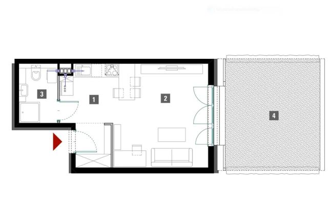 Mieszkanie 1-pokojowe Szczecin Gumieńce, ul. Kazimierska. Zdjęcie 1