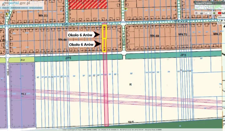 Działka budowlana Niezdrowice, ul. Ogrodowa