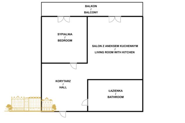 Mieszkanie 2-pokojowe Kraków, ul. Przyjaźni Polsko-Węgierskiej. Zdjęcie 11
