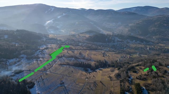 Działka inwestycyjna Korbielów, ul. Beskid. Zdjęcie 1