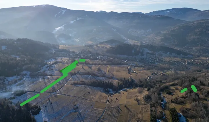 Działka inwestycyjna Korbielów, ul. Beskid