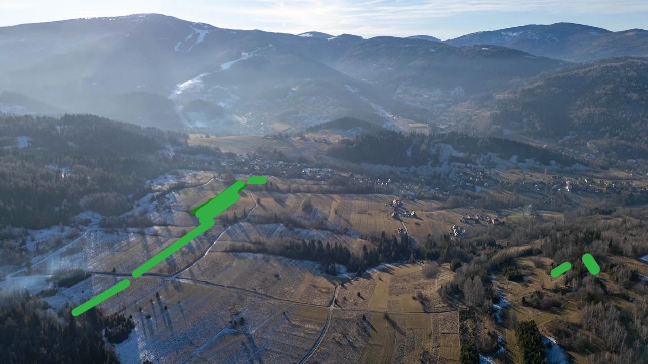 Działka inwestycyjna Korbielów, ul. Beskid