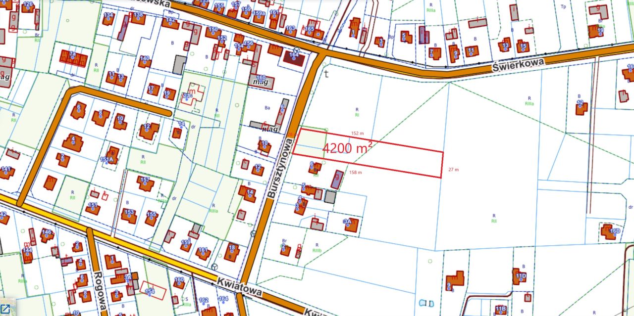 Działka budowlana Jacewo, ul. Bursztynowa