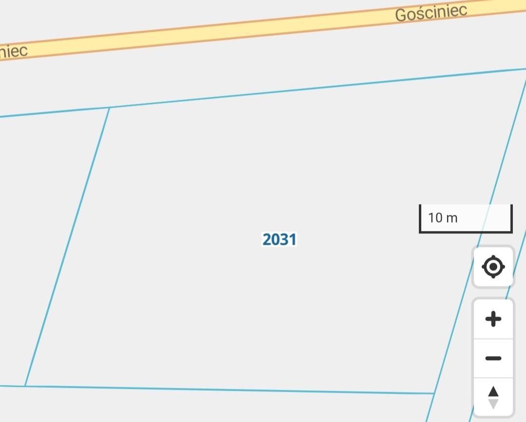 Działka rolno-budowlana Ostrowy nad Okszą Środkowa Wieś, ul. Gościniec