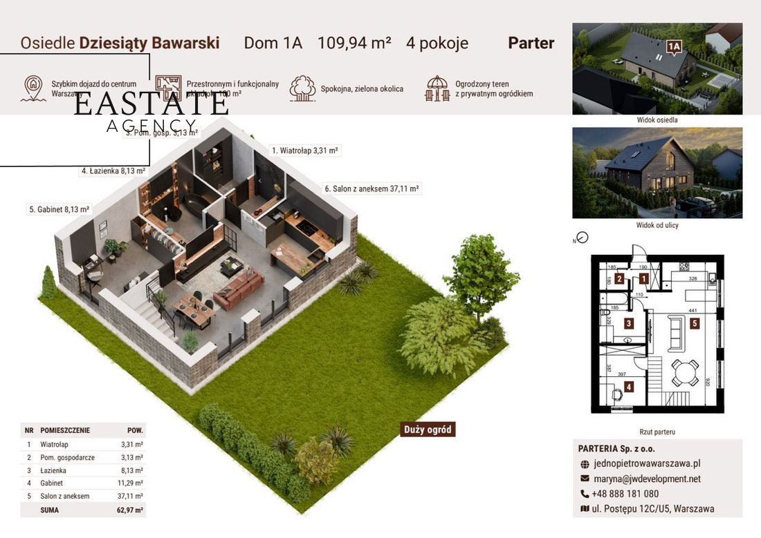 bliźniak, 4 pokoje Konstancin-Jeziorna. Zdjęcie 4