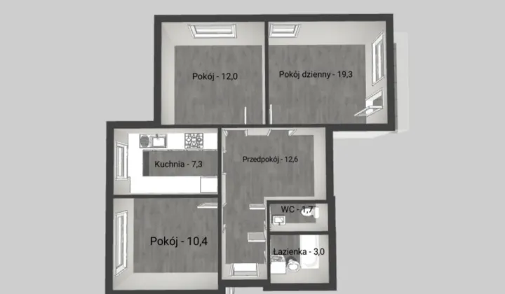 Mieszkanie 3-pokojowe Warszawa Bemowo, ul. Jana Blatona