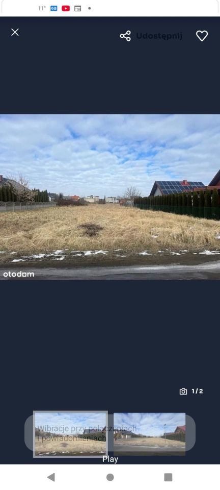 Działka budowlana Ostrów Wielkopolski, ul. Mirosława Feriča