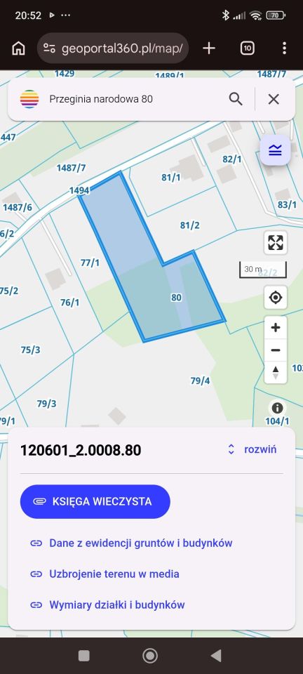 Działka budowlana Przeginia Narodowa, ul. Kresowa. Zdjęcie 1