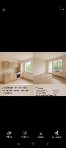 Mieszkanie 2-pokojowe Toruń Centrum. Zdjęcie 1