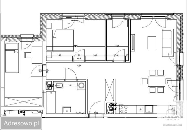 Mieszkanie 4-pokojowe Wrocław Złotniki, ul. Kościańska. Zdjęcie 11