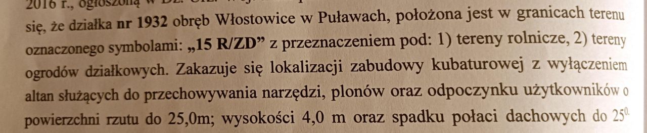 Działka rod Puławy Włostowice, ul. Polskiej Organizacji Wojskowej. Zdjęcie 6
