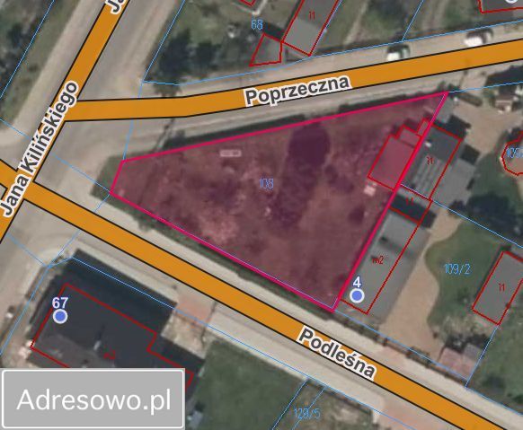 Działka Zelów, ul. Poprzeczna. Zdjęcie 2