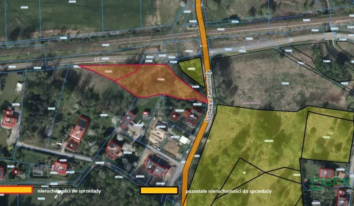 Działka budowlana Rybnik Niedobczyce, ul. Ludwika Zamenhofa