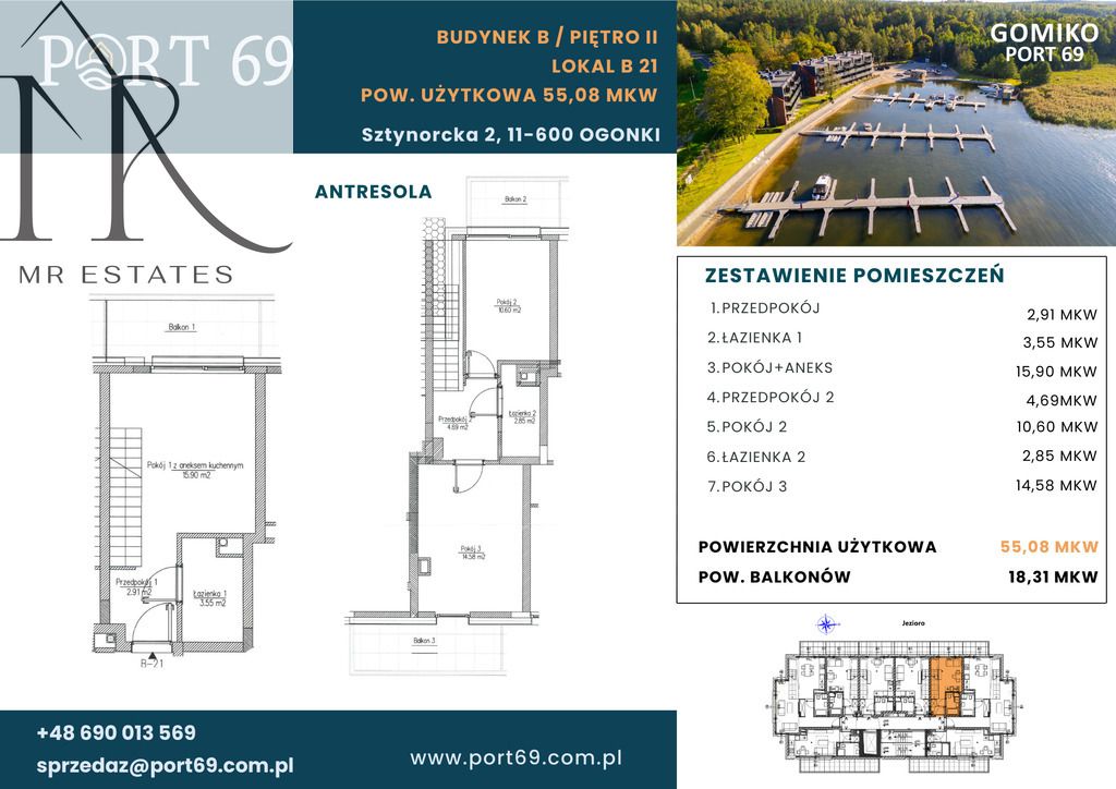 Mieszkanie 3-pokojowe Ogonki, ul. Sztynorcka. Zdjęcie 25