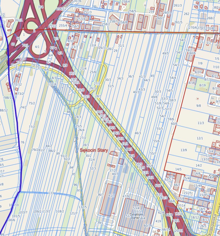 Działka inwestycyjna Sękocin Stary, ul. Graniczna
