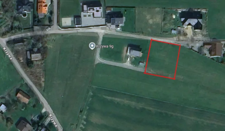 Działka budowlana Niepołomice Jazy, ul. Krzywa