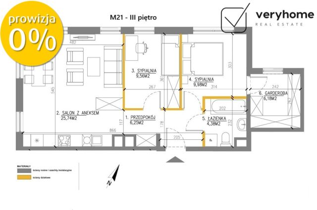 Mieszkanie 3-pokojowe Kraków Prądnik Biały, ul. Zygmunta Glogera. Zdjęcie 12