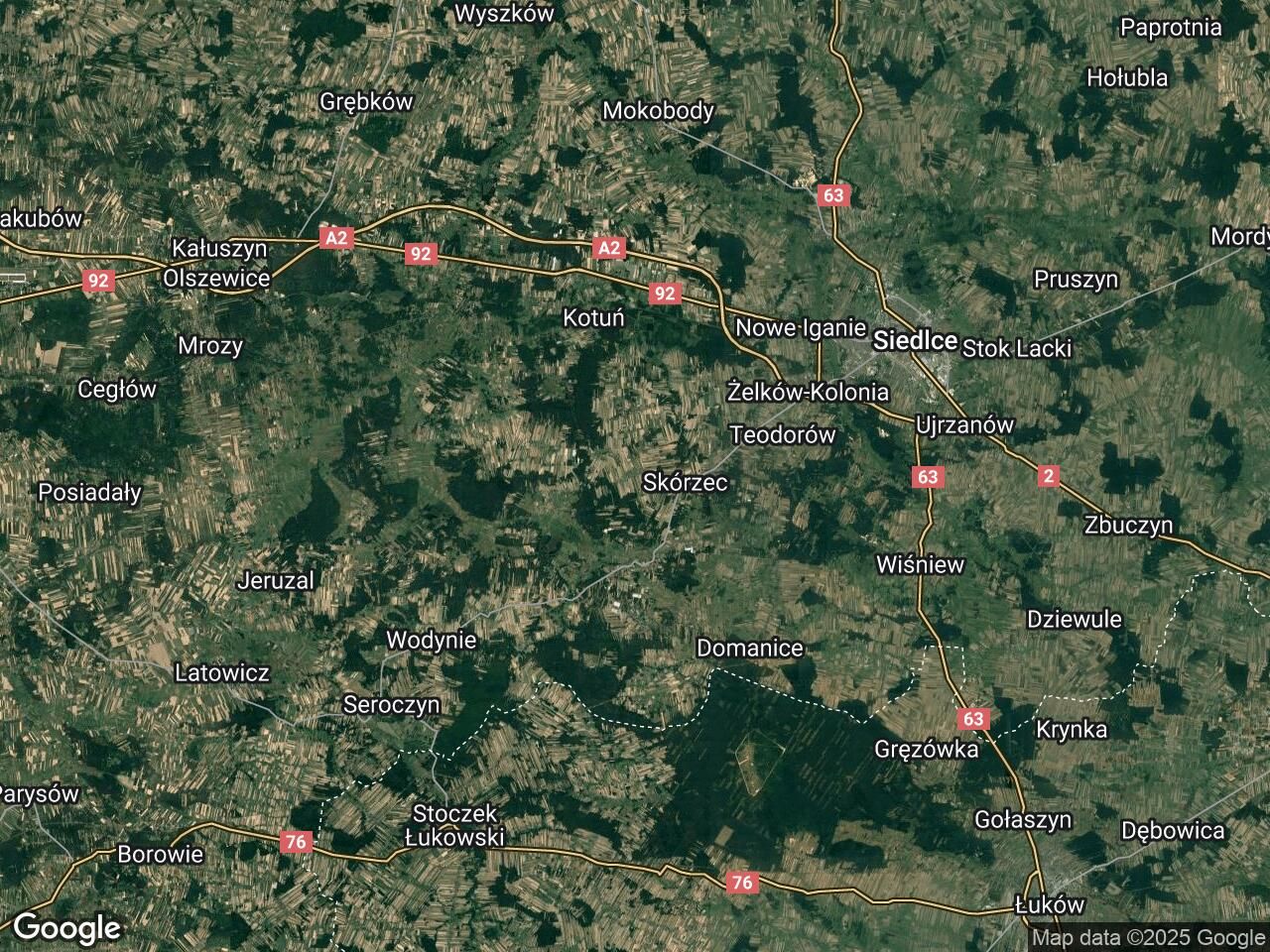 Działka leśna Dąbrówka-Stany