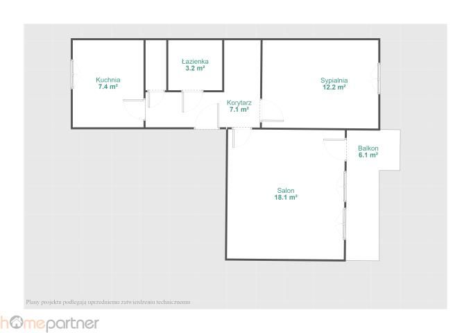 Mieszkanie 2-pokojowe Wrocław Fabryczna, ul. Gołężycka. Zdjęcie 3