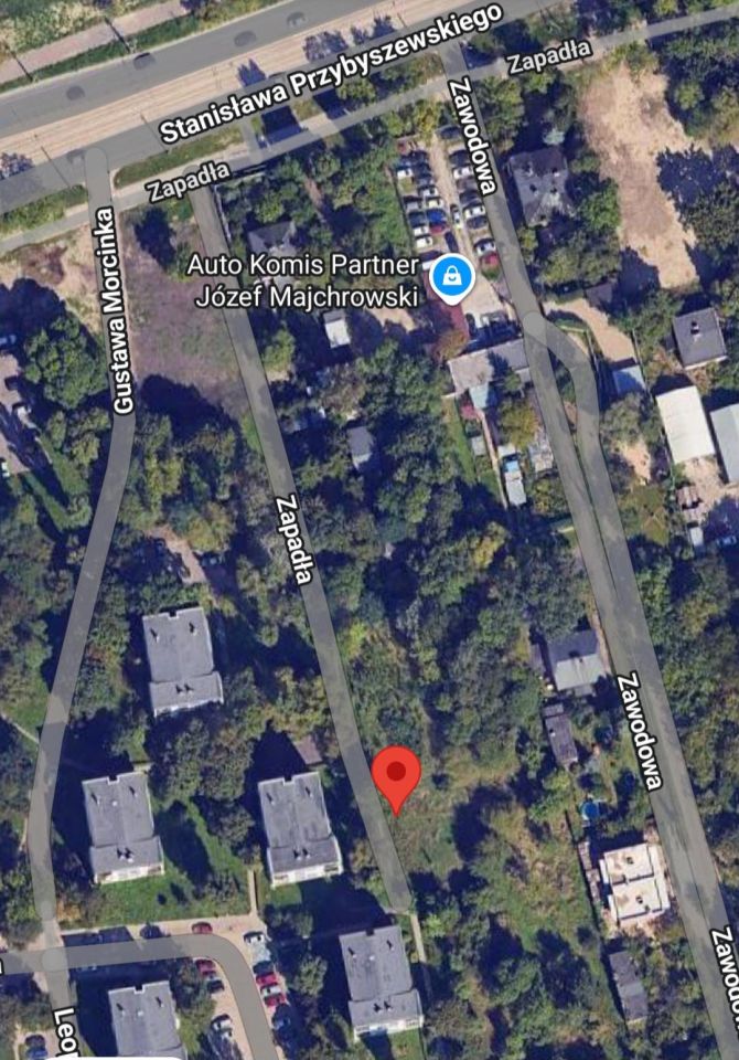 Działka inwestycyjna Łódź Widzew, ul. Zapadła