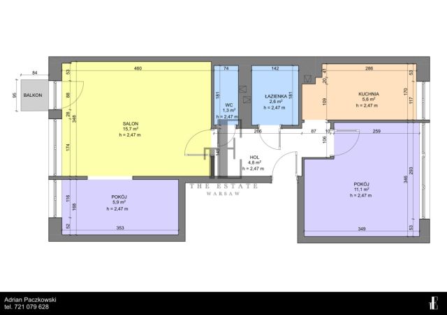 Mieszkanie 2-pokojowe Warszawa Bielany, ul. Jana Kochanowskiego. Zdjęcie 13