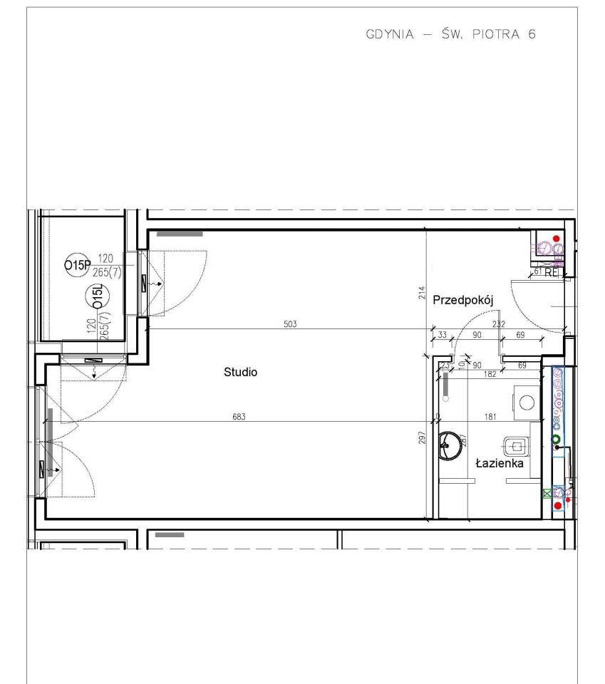 Mieszkanie 1-pokojowe Gdynia Śródmieście, ul. św. Piotra. Zdjęcie 27