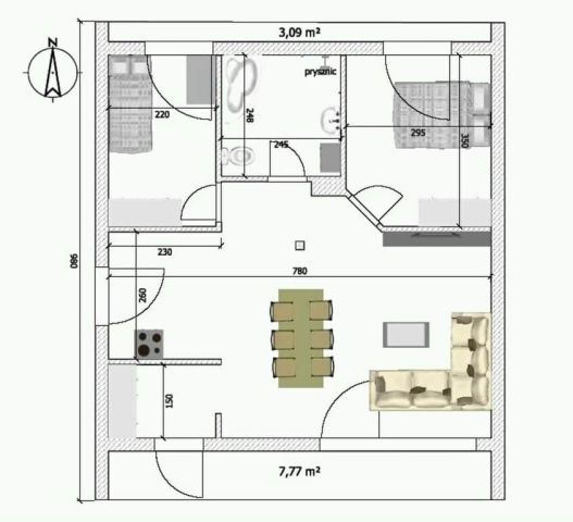 dom wolnostojący, 3 pokoje Łosino. Zdjęcie 7