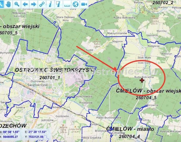 Działka budowlana Ćmielów. Zdjęcie 2
