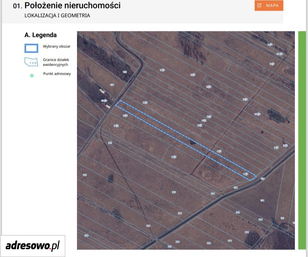 Działka rolno-budowlana Łąki, ul. Poligonowa. Zdjęcie 2
