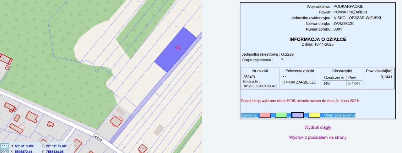 Działka budowlana Zarzecze. Zdjęcie 2