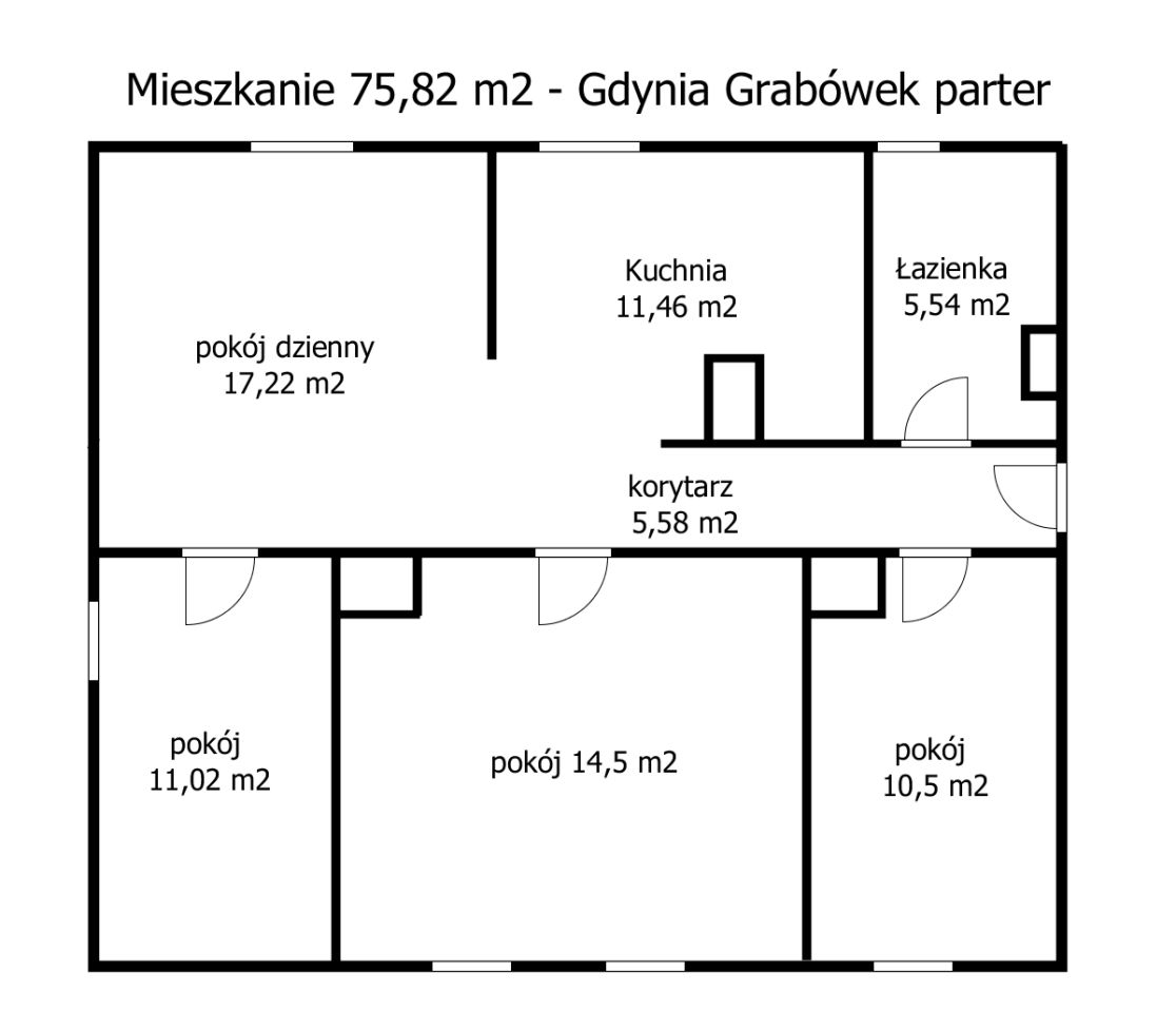 Mieszkanie 4-pokojowe Gdynia Grabówek, ul. Kapitańska. Zdjęcie 7