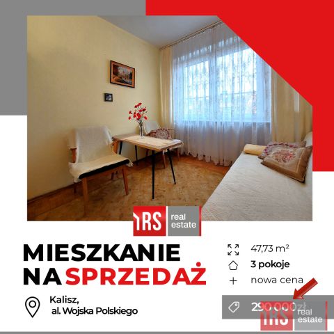 Mieszkanie 3-pokojowe Kalisz, al. Wojska Polskiego. Zdjęcie 1