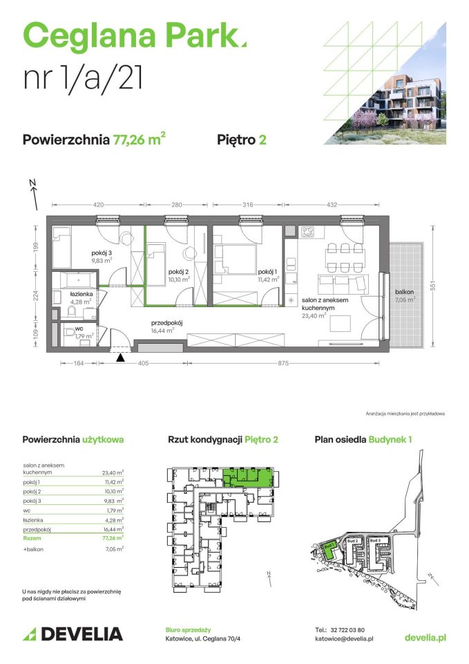 Mieszkanie 4-pokojowe Katowice Brynów, ul. Ceglana. Zdjęcie 7