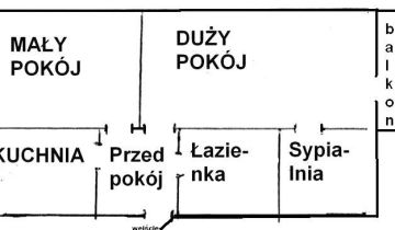 Mieszkanie 3-pokojowe Łódź Bałuty, Kniaziewicza