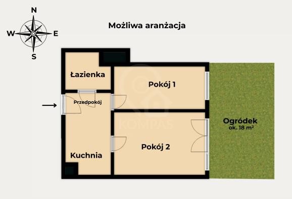 Mieszkanie 2-pokojowe Wrocław, ul. Stanisława Drabika. Zdjęcie 15