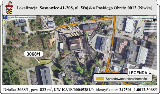Działka inna Sosnowiec Niwka, ul. Wojska Polskiego. Zdjęcie 1