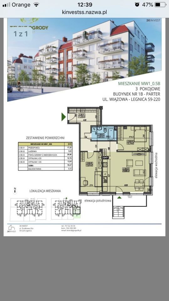 Mieszkanie 3-pokojowe Legnica. Zdjęcie 4
