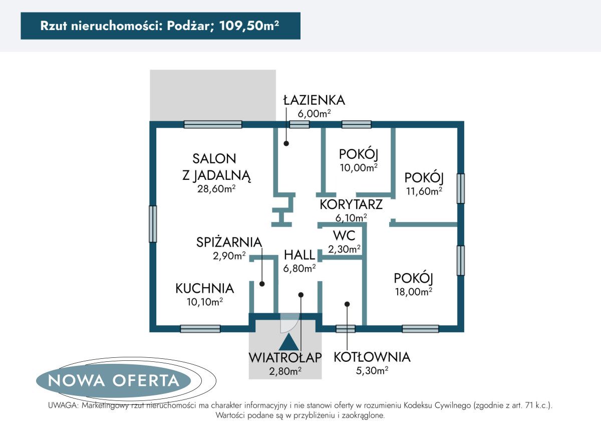 dom wolnostojący, 4 pokoje Podżar. Zdjęcie 15