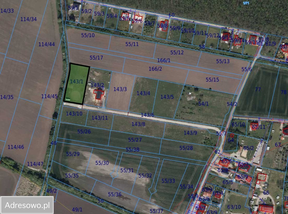 Działka siedliskowa Krzeptów, ul. Gajowa. Zdjęcie 3