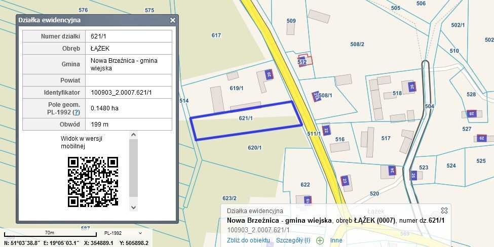 Działka budowlana Łążek. Zdjęcie 2