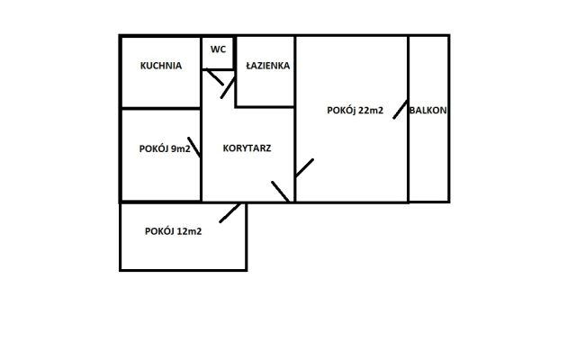 Mieszkanie 3-pokojowe Szczecin Zdroje, ul. Młodzieży Polskiej. Zdjęcie 10