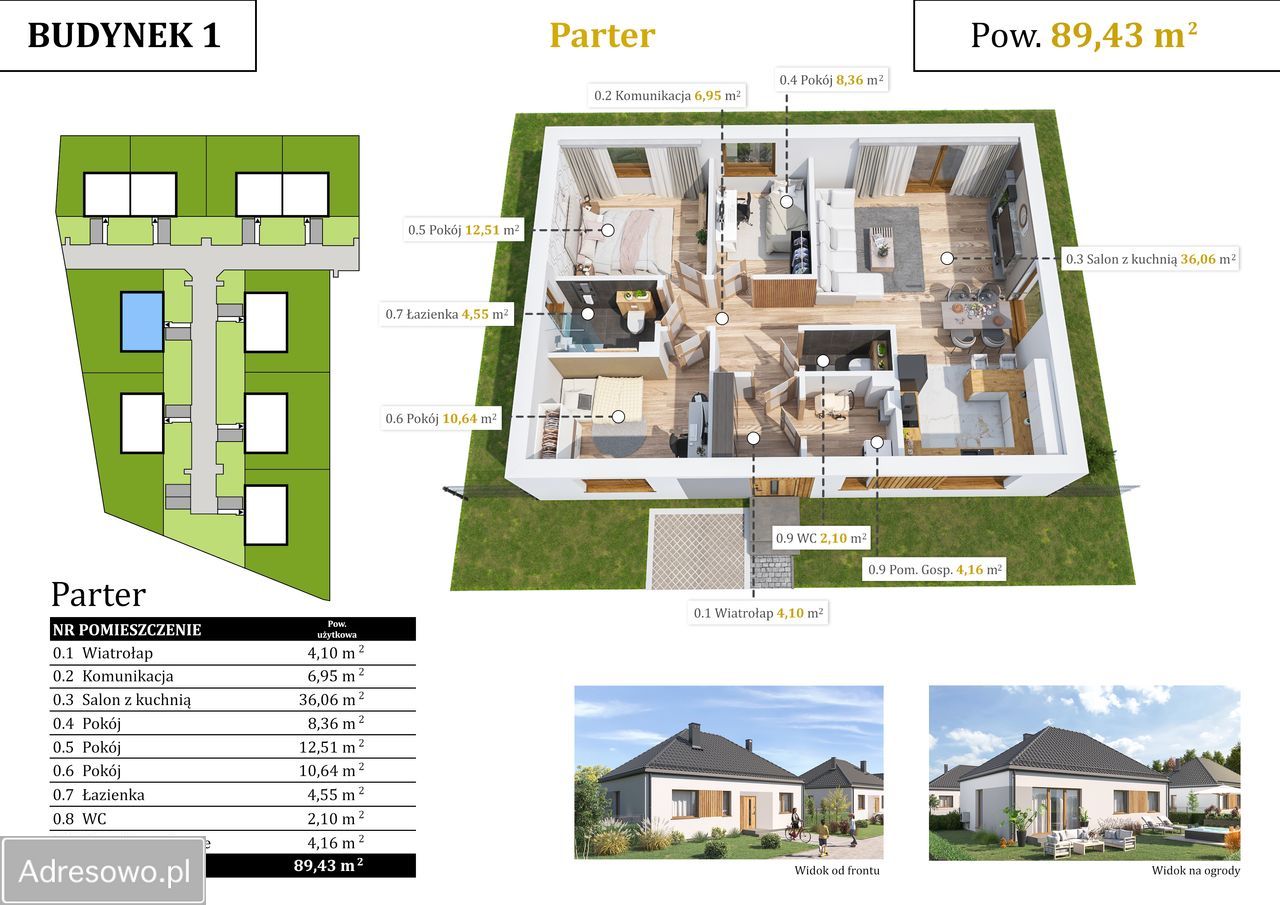 dom wolnostojący, 3 pokoje Dobroszów Oleśnicki, ul. Grecka. Zdjęcie 2