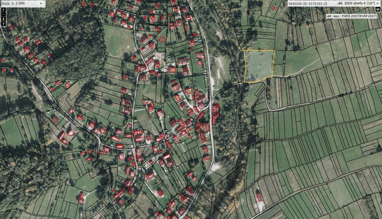 Działka budowlana Kamesznica. Zdjęcie 2