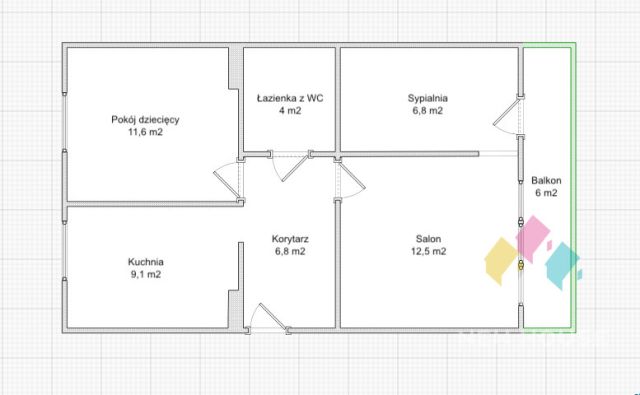 Mieszkanie 3-pokojowe Mrągowo, ul. Żołnierska. Zdjęcie 22