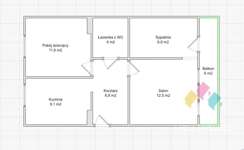 Mieszkanie 3-pokojowe Mrągowo, ul. Żołnierska. Zdjęcie 22