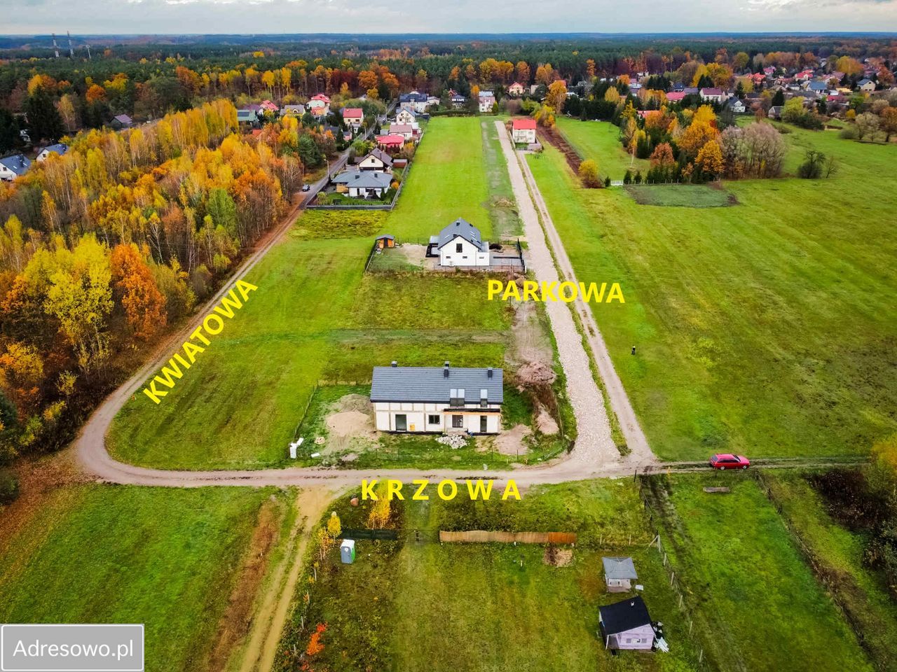 Działka budowlana Ostrówek, ul. Parkowa