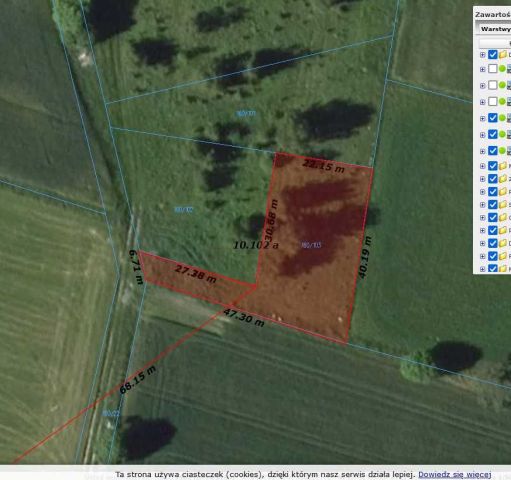 Działka budowlana Miętkie. Zdjęcie 1