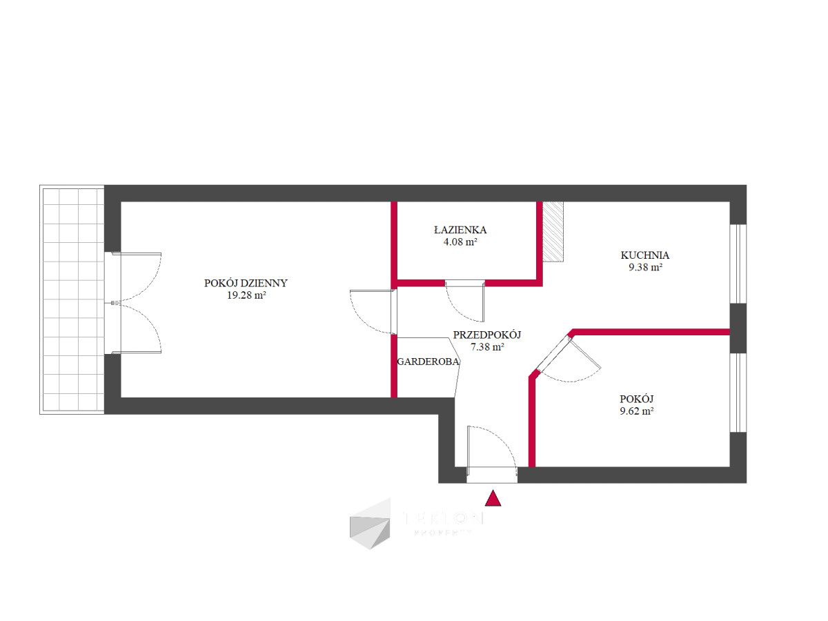 Mieszkanie 2-pokojowe Poznań Piątkowo, os. Stefana Batorego. Zdjęcie 21