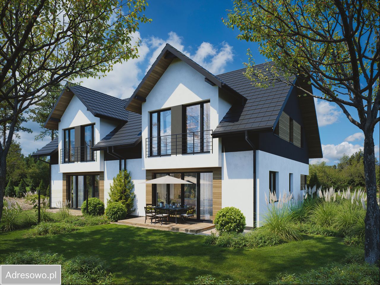 bliźniak, 4 pokoje Charzyno