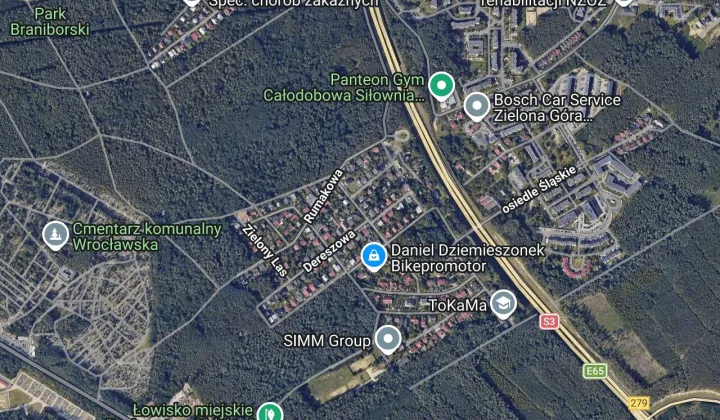 dom wolnostojący Zielona Góra Raculka, ul. Wyścigowa